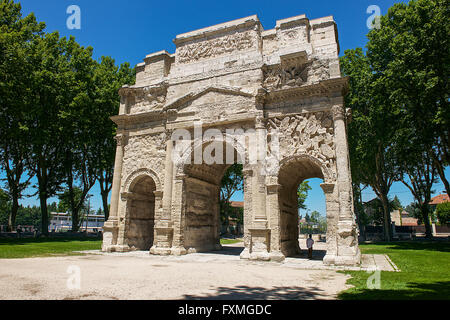 Arc de Triomphe d'Orange, Orange, France Banque D'Images