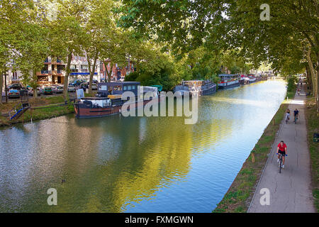 Canal du Midi, Toulouse, France Banque D'Images