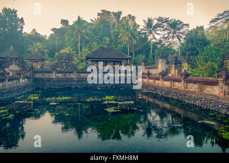 Pura Temple Tirta Empul, Ubud, Bali, Indonésie Banque D'Images