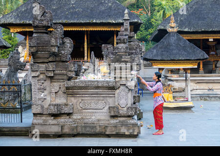 Pura Temple Tirta Empul, Ubud, Bali, Indonésie Banque D'Images