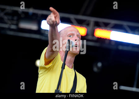 BENICASSIM, ESPAGNE - 20 juillet : le leader des présidents des Etats-Unis d'Amérique (band) effectue au Festival. Banque D'Images