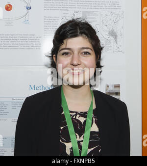 Le Big Bang 2016 UK Les jeunes scientifiques et ingénieurs juste - Jour 2 mettant en vedette : Roxanne El-Hady Où : Birmingham, Royaume-Uni Quand : 17 Mars 2016 Banque D'Images