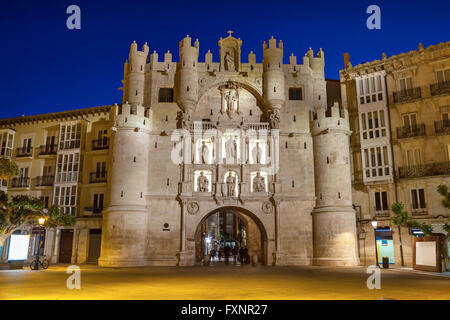 Arco de Santa Maria, Burgos, Castille et Leon, Espagne Banque D'Images