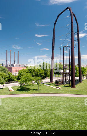 Power station in park Banque D'Images