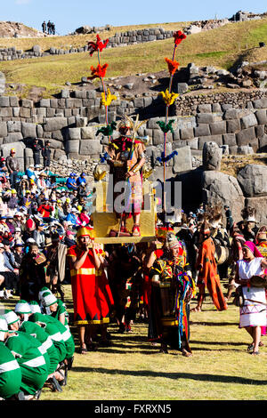Inti Raymi, la célébration de l'Inca, Cusco, Pérou Banque D'Images ...