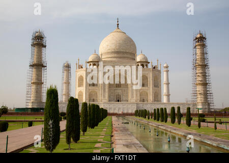 Le Taj Mahal, Agra, Inde Banque D'Images