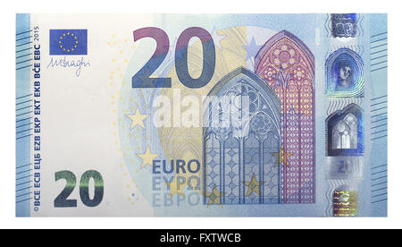 Nouveau billet de 20 Euro, 2015 Banque D'Images