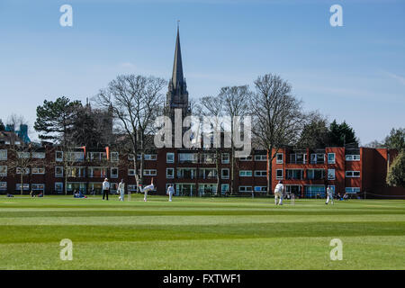 Fenner's Cricket Ground, accueil de Cambridge University Cricket Club, Cambridge, England, UK Banque D'Images