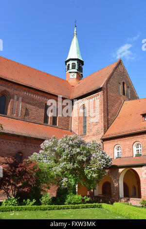 Klausurhof Cecilienhaus, Klosterkirche, Saint Marien, Kloster Lehnin, Brandebourg, Allemagne Banque D'Images