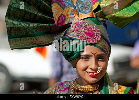 L'image de procession était tourné en Girgaon Mumbai, Maharashtra, Inde Banque D'Images