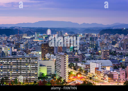 Kagoshima, Japon cityscape at Dusk.