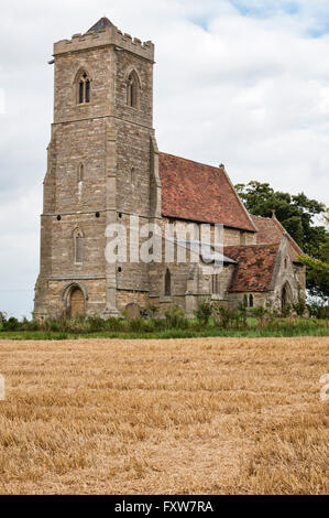 Woodwalton, España. St Andrew's Church, un bâtiment 14c redondant soignés par les Amis de l'Églises sans amis Banque D'Images