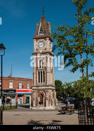 Newmarket réveil tour construite par Richard Arber pour commémorer le jubilé de la reine Victoria de 1887. Banque D'Images