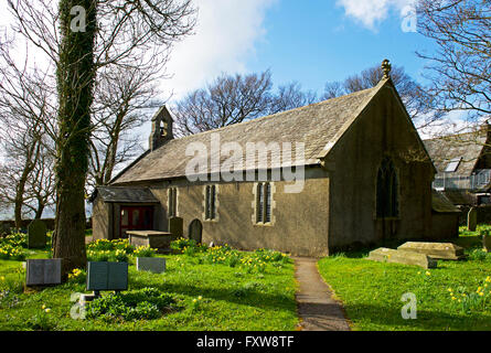 L'église paroissiale de St Jean, Levens, près de Brigsteer, Cumbria, Angleterre, Royaume-Uni Banque D'Images