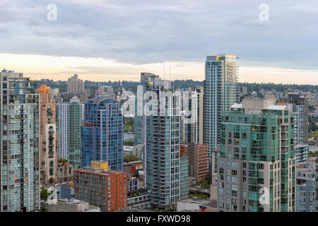 Centre-ville de Vancouver, British Columbia Canada condominiums Banque D'Images