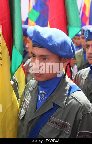 Bolivie - 06/08/2013 - Bolivie / Sucre (Bolivie) / Sucre (Bolivie) - août 6th, défilé pour la fête nationale dans la capitale cit Banque D'Images