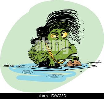 L'évolution des amphibiens hommes Illustration de Vecteur