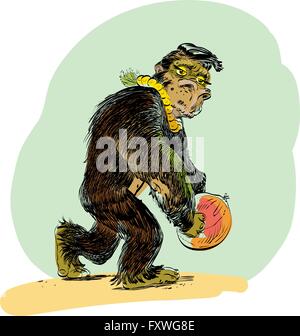 L'évolution de l'homme singe Illustration de Vecteur