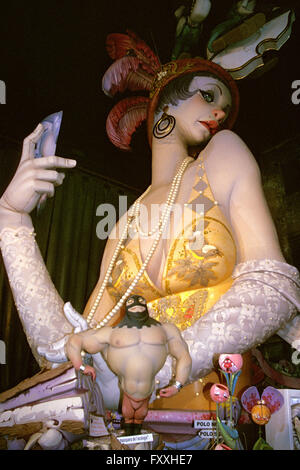 Fallas de Valence, Espagne célébrations de gravure 19 Mars Banque D'Images