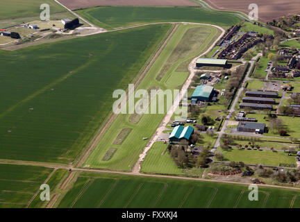 Vue aérienne de l'Aérodrome de Northcoates dans le Nord du Lincolnshire, Royaume-Uni Banque D'Images