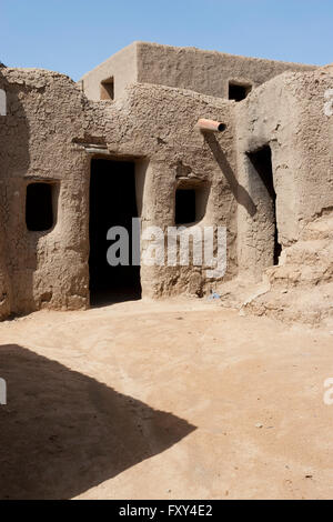 Adobe traditionnelles maisons de Djenné (Djenné), Mali, Afrique Banque D'Images