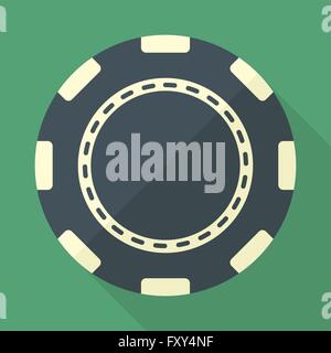 Puce Casino télévision vecteur icône. Puce jeu télévision symbole vecteur. Puce pour casino jeux vector design plat. Vecteur EPS8. Illustration de Vecteur