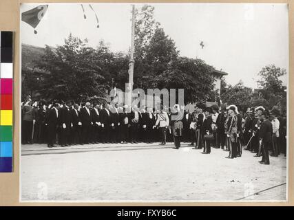 Reise von Franz Joseph I., Kaiser von Österreich, durch jordanien 30.5.1910 - 3.6.1910 Banque D'Images