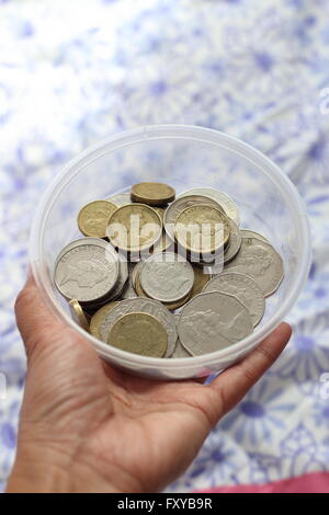 Close up image of Australian coins Banque D'Images