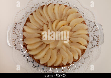Tarte aux poires ou tart Banque D'Images