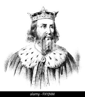 Alfred le Grand, 847-899, roi des Saxons de l'Ouest, le Wessex et les Anglo-Saxons Banque D'Images