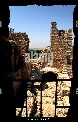 Château des Croisés Qalat ar Rabad Ajlun Saoudite Jordanie Banque D'Images