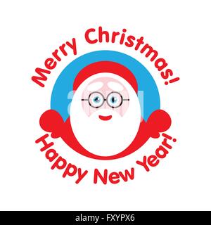 Derrière le bus Santa logo. vector illustration Illustration de Vecteur