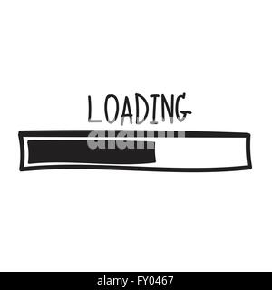 Le chargement. La conception de la barre de progression. Vector illustration Illustration de Vecteur
