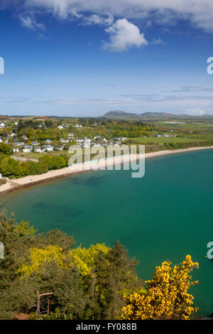 Plage de Llanbedrog Gwynedd Péninsule Llyn printemps dans le Nord du Pays de Galles UK Banque D'Images