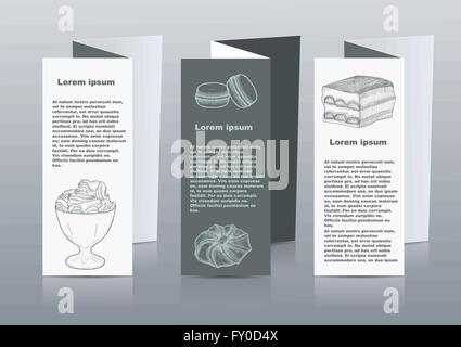 Menu Handdrawn pour cafe, café Illustration de Vecteur