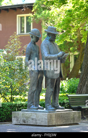 Denkmal Heinrich Zille, suis Koellnischen Parc, Mitte, Berlin, Deutschland / K÷llnischen Banque D'Images