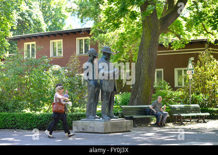 Denkmal Heinrich Zille, suis Koellnischen Parc, Mitte, Berlin, Deutschland / K÷llnischen Banque D'Images