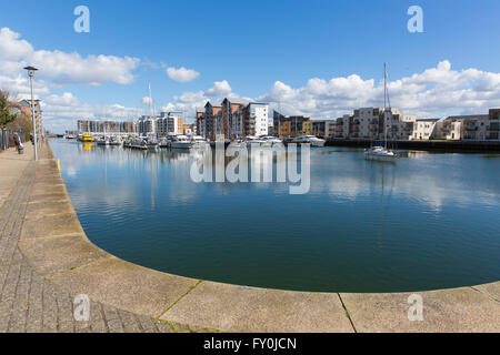 Portishead marina près de Bristol England UK Somerset Banque D'Images