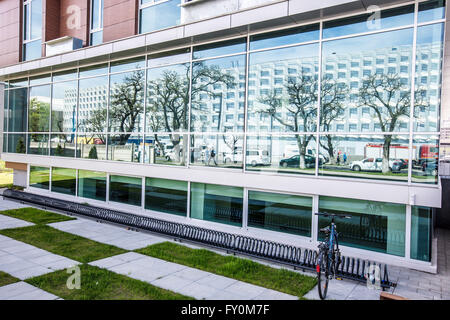 Vue de Sala Polivalenta, Cluj-Napoca, Roumanie Banque D'Images