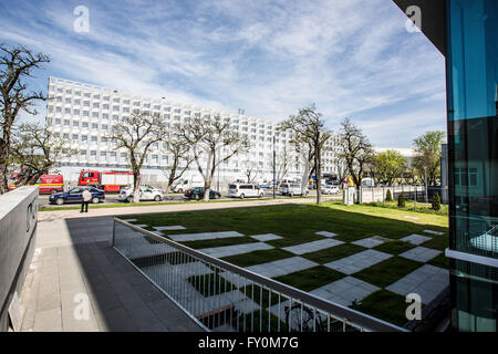 Vue de Sala Polivalenta, Cluj-Napoca, Roumanie Banque D'Images