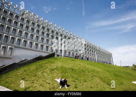 Vue de Sala Polivalenta, Cluj-Napoca, Roumanie Banque D'Images