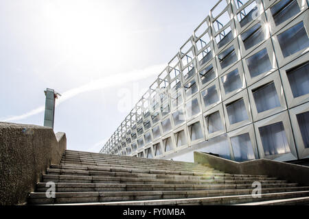 Vue de Sala Polivalenta, Cluj-Napoca, Roumanie Banque D'Images