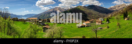 Lago di Como (Lac de Côme) panorama haute définition de Mainsat Banque D'Images