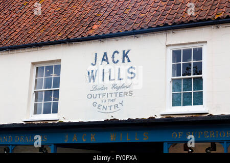 Jack Wills, boutique de vêtements pour hommes, Burnham Market, North Norfolk, au Royaume-Uni. Banque D'Images