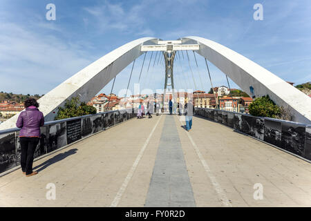 Nouveau pont de Plentzia. Pays Basque, Espagne Banque D'Images