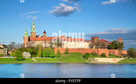 Le Château Royal de Wawel, Cracovie, Pologne Banque D'Images