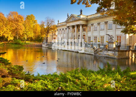 Palais Royal de Parc Lazienki, Varsovie, Pologne Banque D'Images