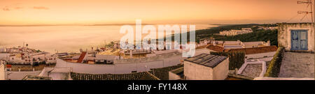 Vejer de la Frontera, village pueblo blanco , aurore, Panorama, Espagne Banque D'Images