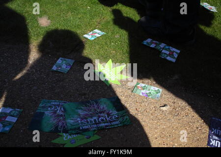 20/06/2016 London Hyde Park Pro Rallye Legaslastion Cannabis Banque D'Images