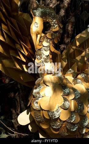 L'image du Paon d'art à Kala festival godha Mumbai, Maharashtra, Inde Banque D'Images
